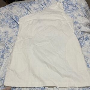 Showpo White One Shoulder Dress